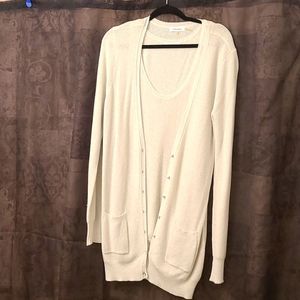 CALVIN KLEIN cardigan 2pc sweater..#(105)